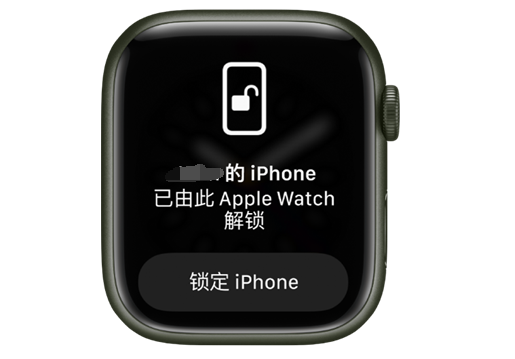 龙口苹果手机维修分享用 AppleWatch 解锁配备面容 ID 的 iPhone方法 