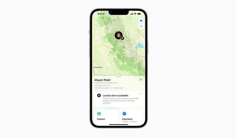 龙口苹果14维修分享iPhone14系列中 FindMy功能通过卫星分享位置方法教程 